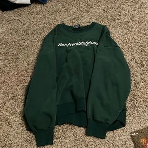 Green Harley Davidson crewneck